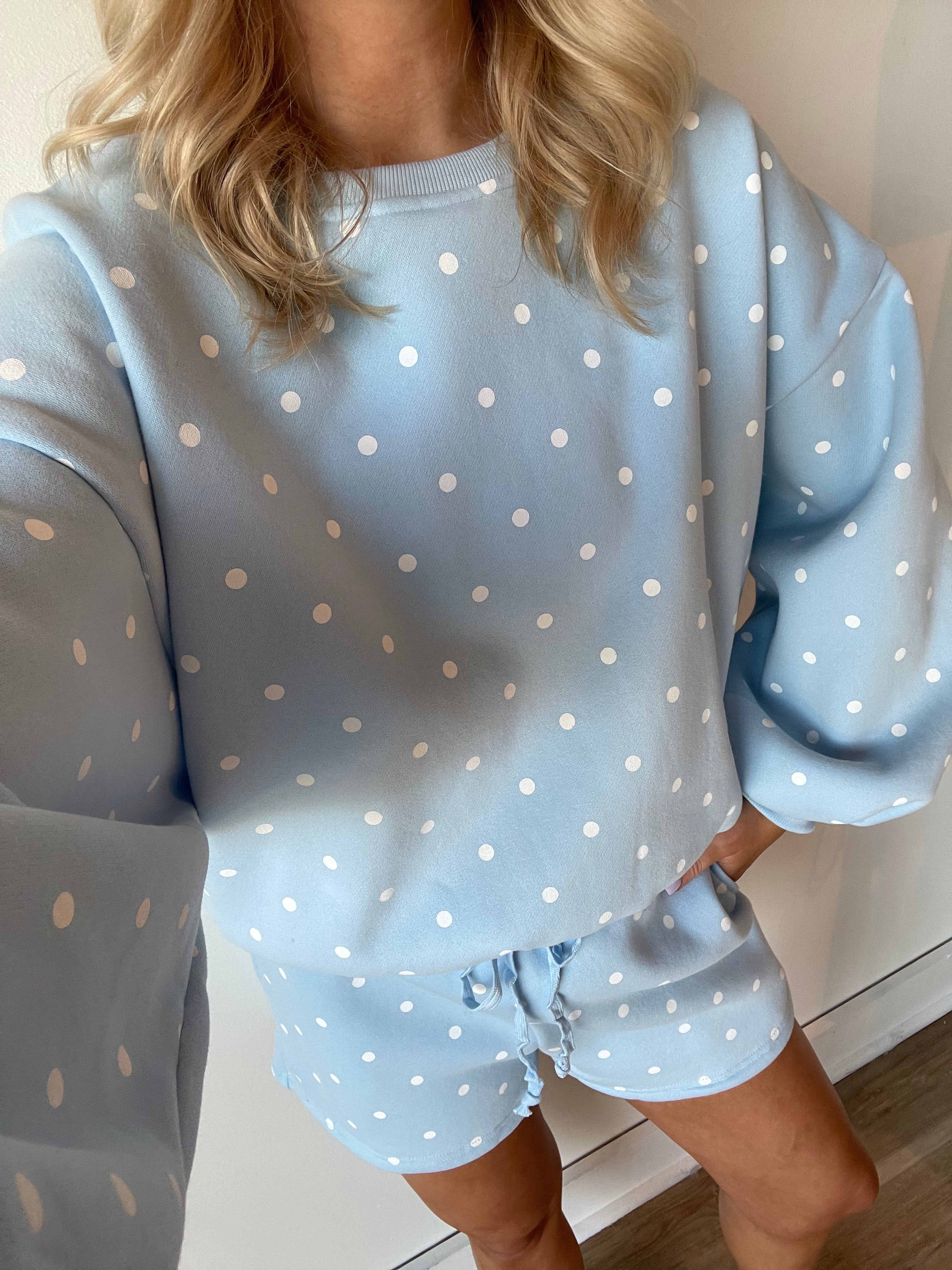 Polka Dot Fleece Set