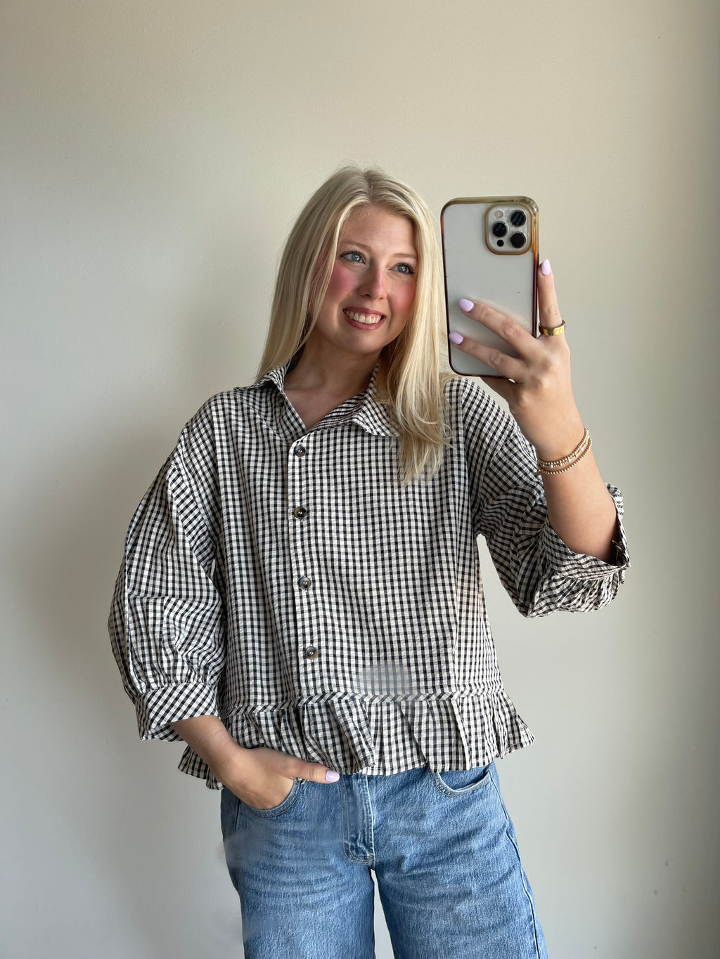Miller Gingham Top