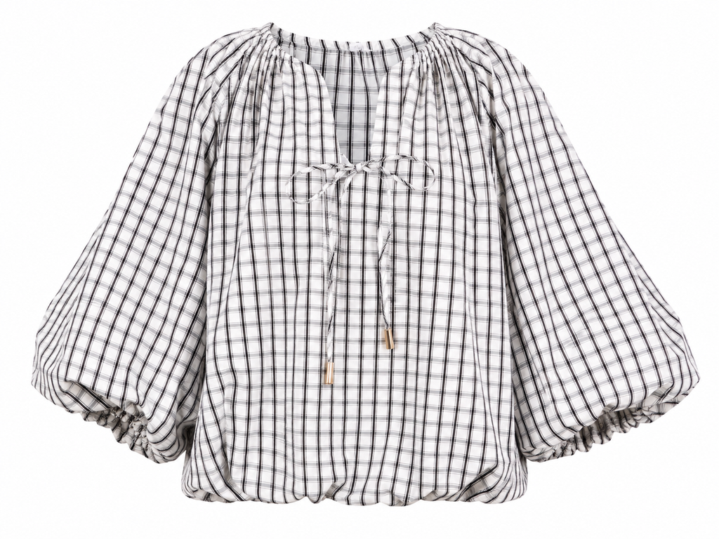 Macy Plaid Blouse