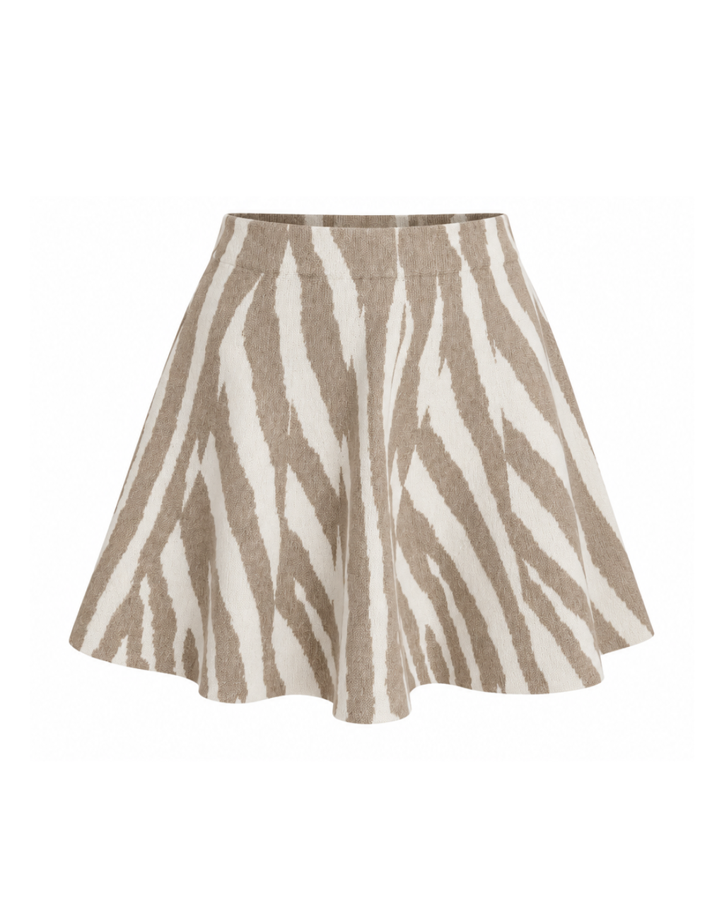 Tiger Knit Mini Skirt