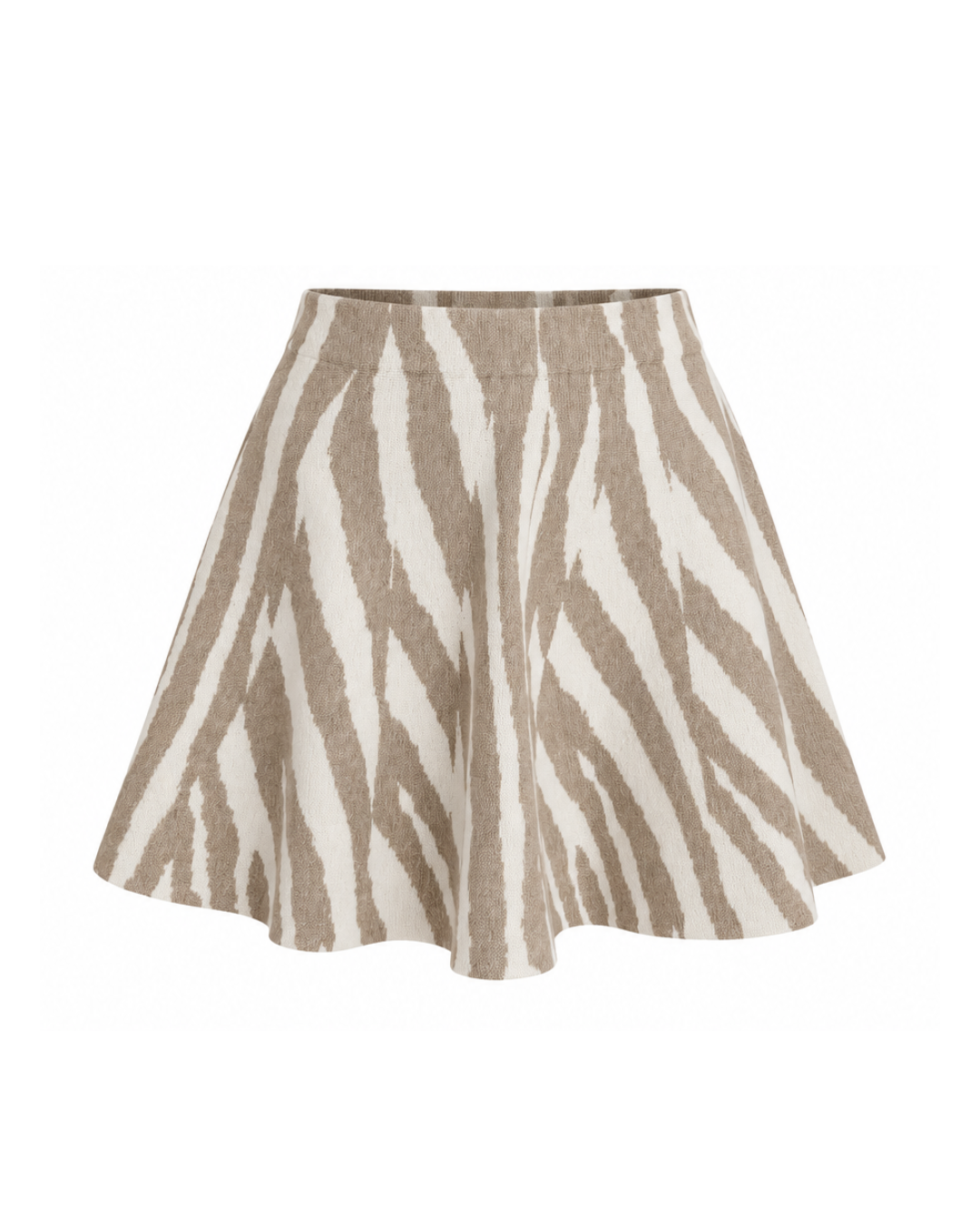 Tiger Knit Mini Skirt