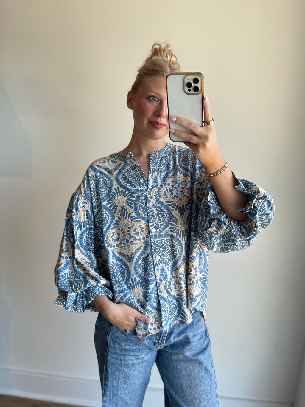 Laken Button Down Blouse