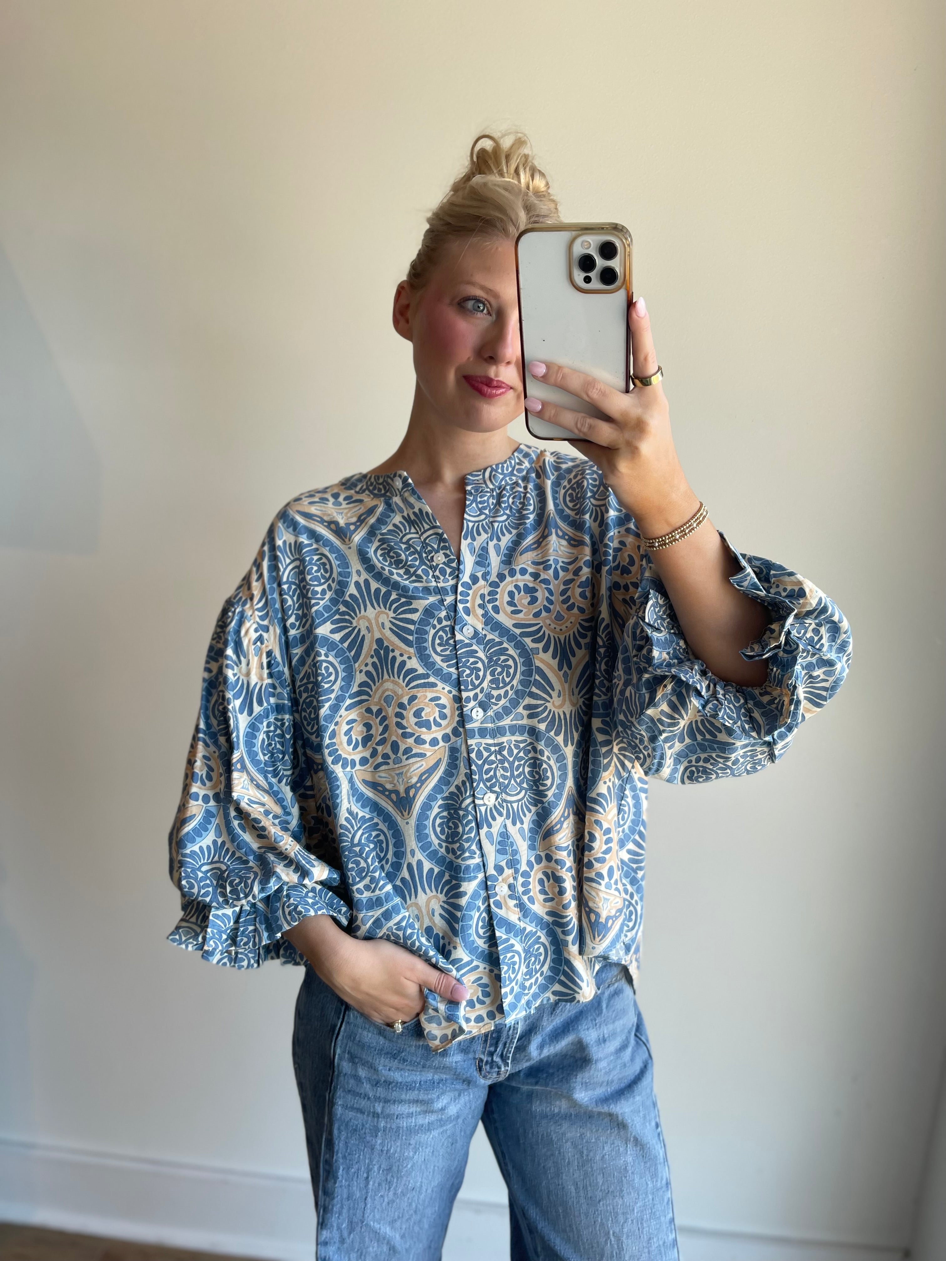 Laken Button Down Blouse