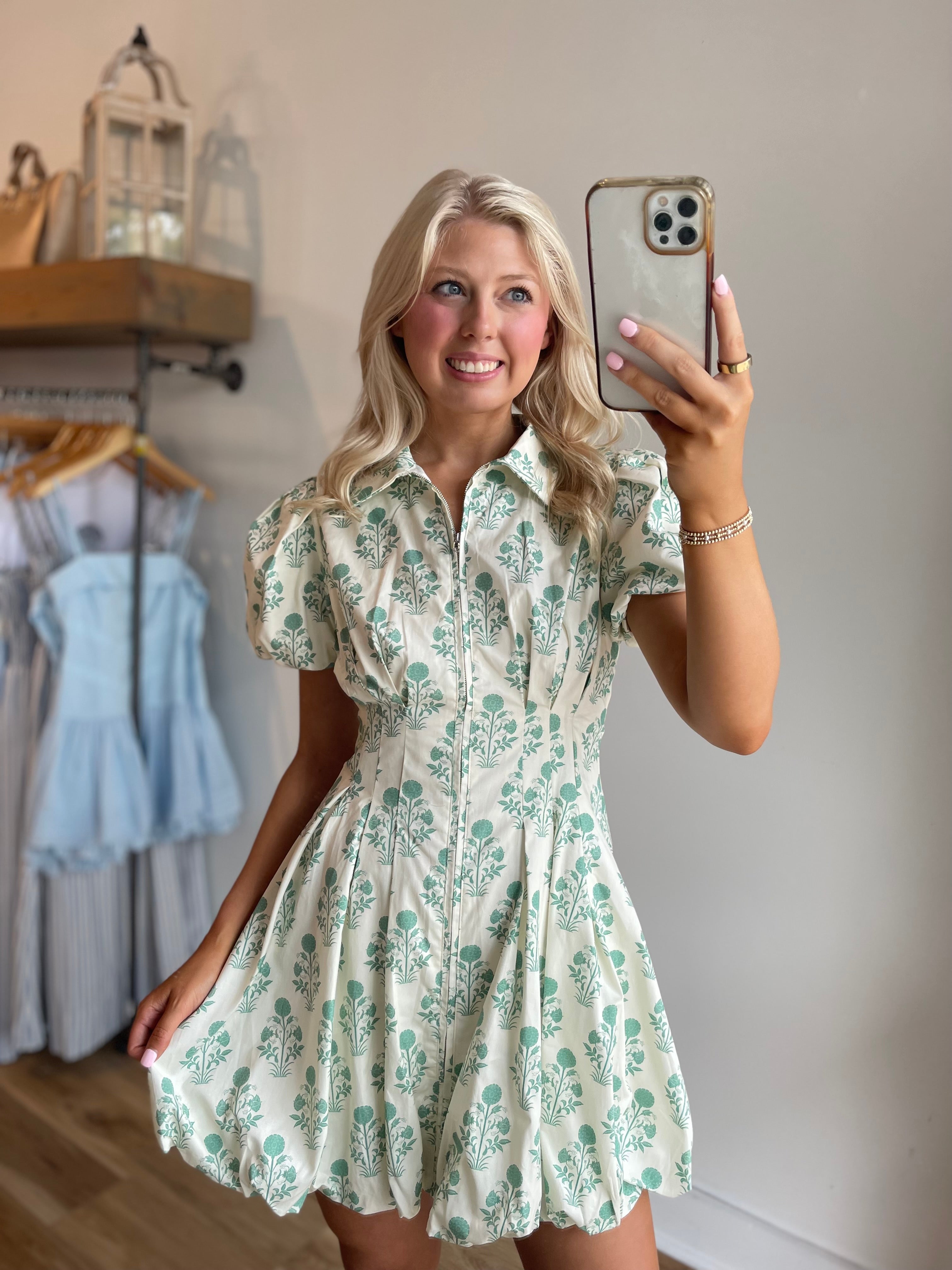 Tara Bubble Hem Mini Dress