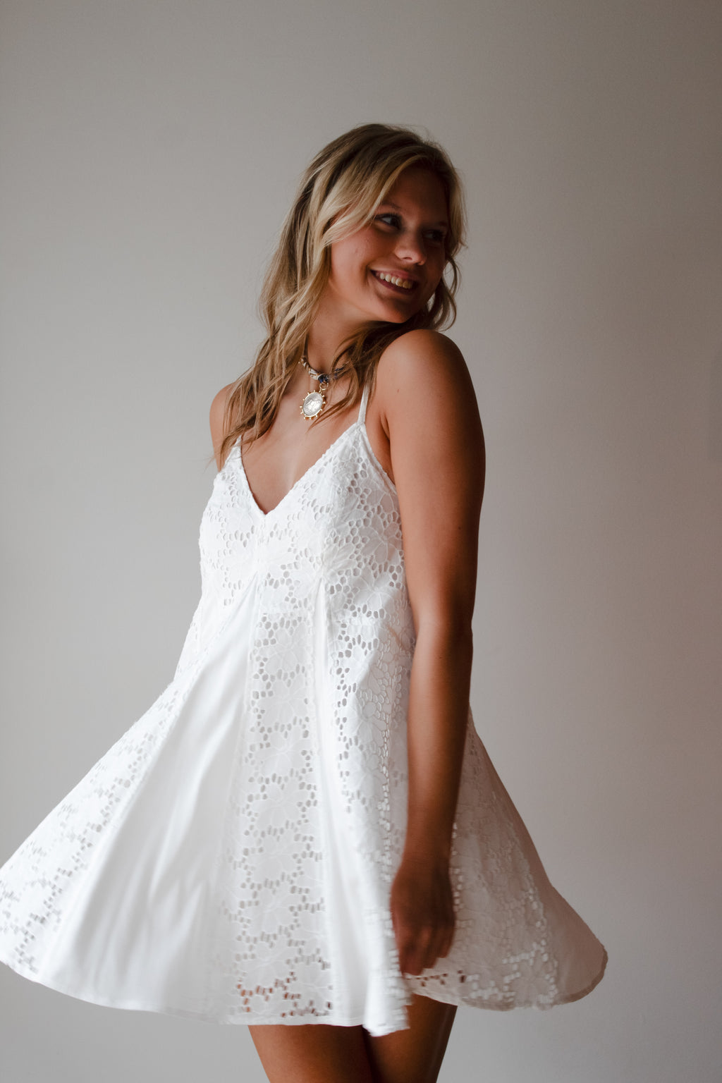 Angel Godet Mini Dress