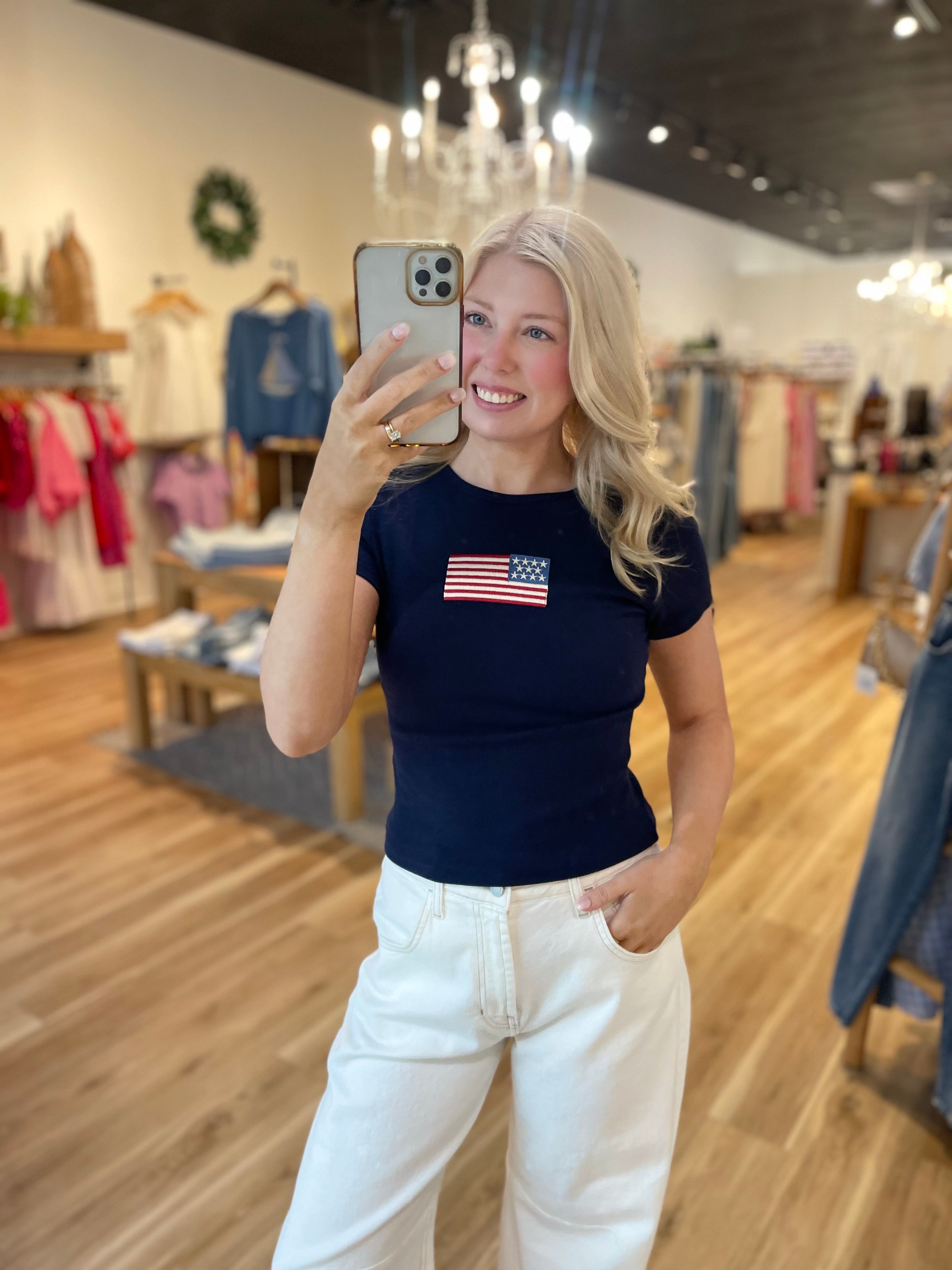 Flag Fitted Tee