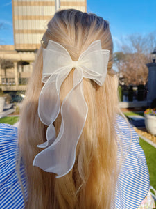 Fabric Bow Clips