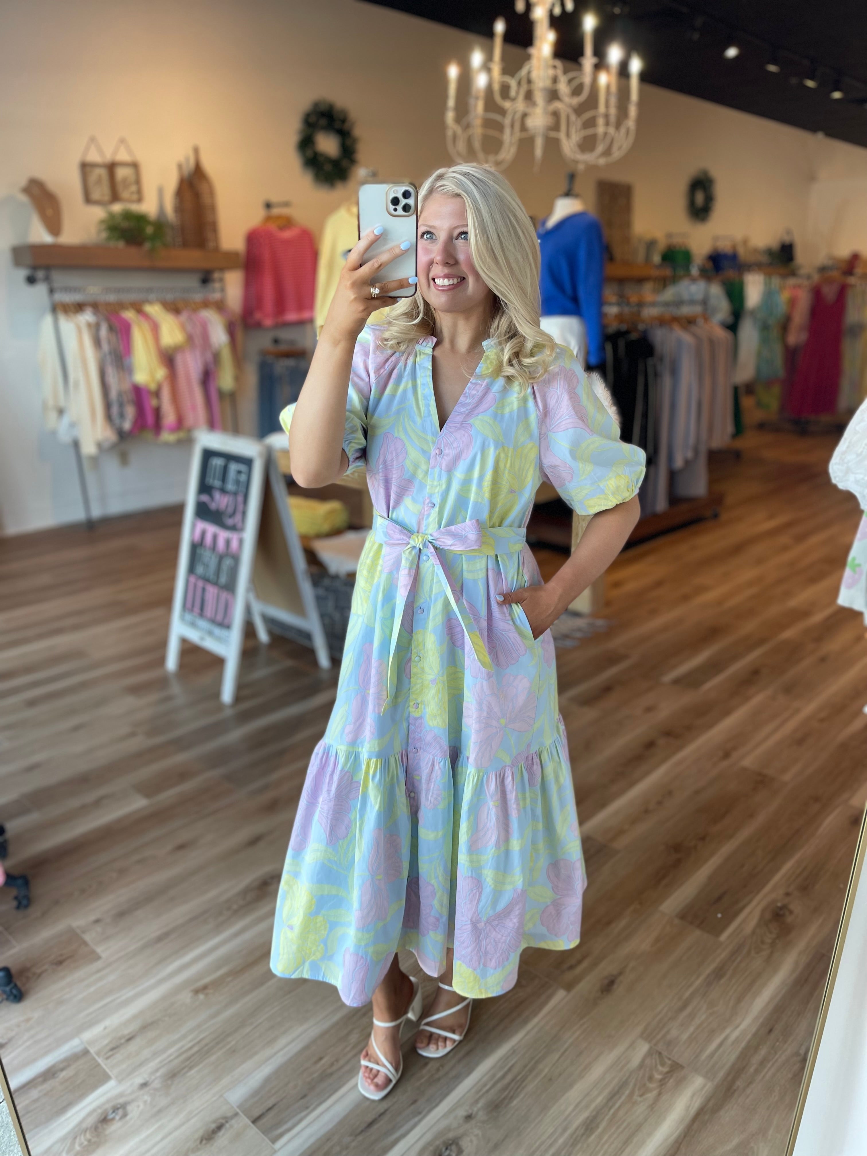 Brisa Floral Midi Dress