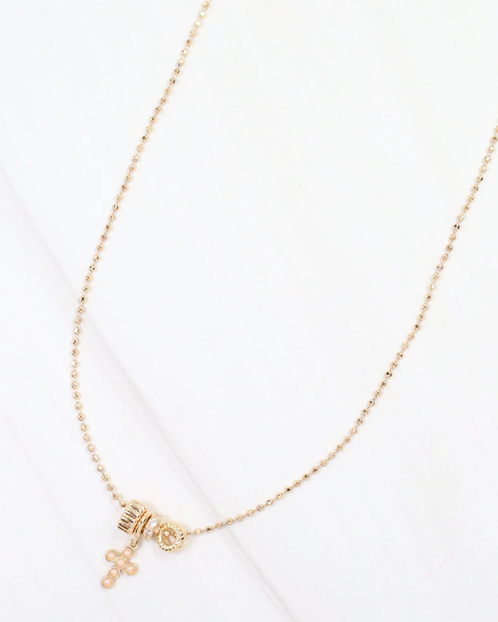 Nashua Rondelle Charm Necklace