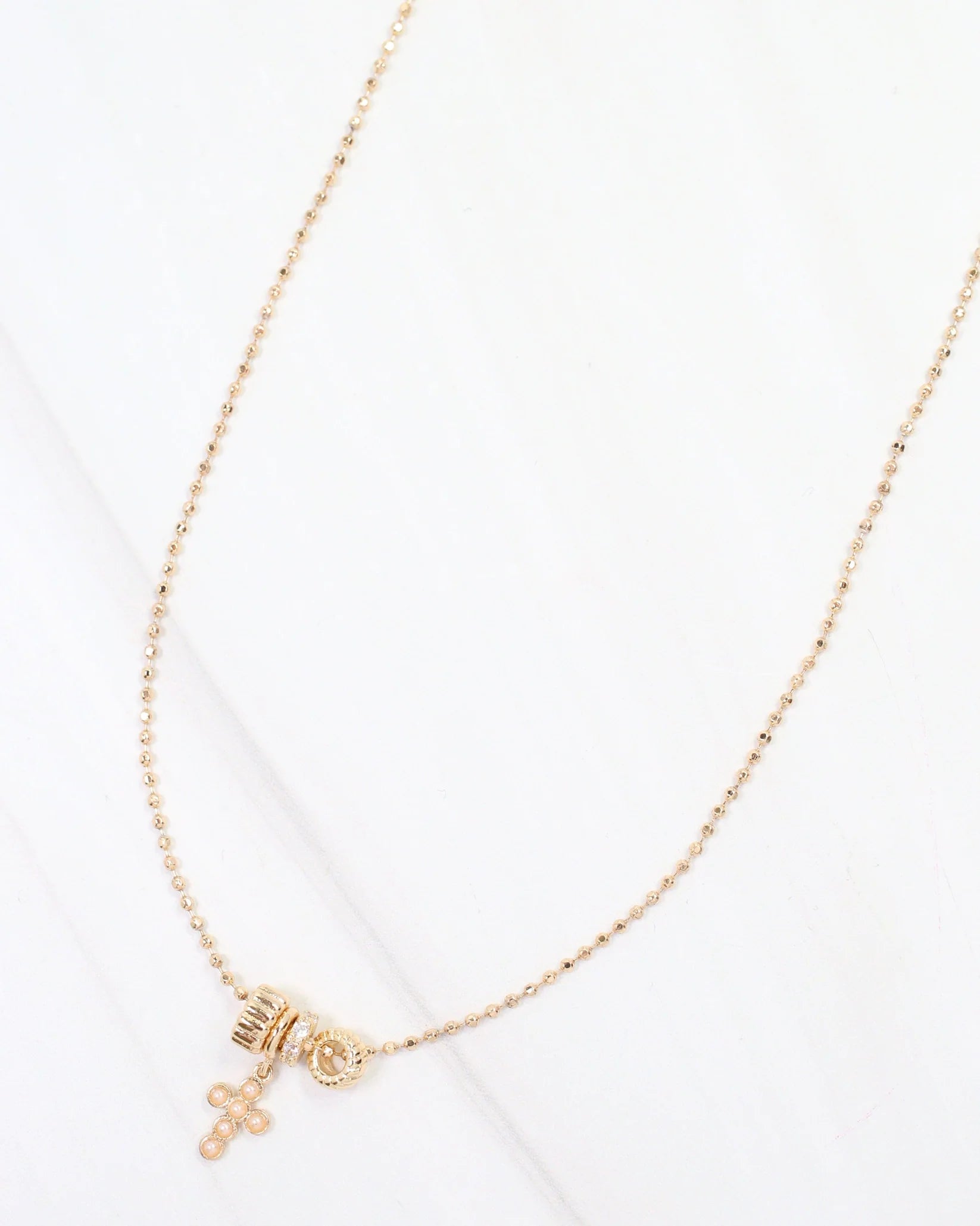 Nashua Rondelle Charm Necklace