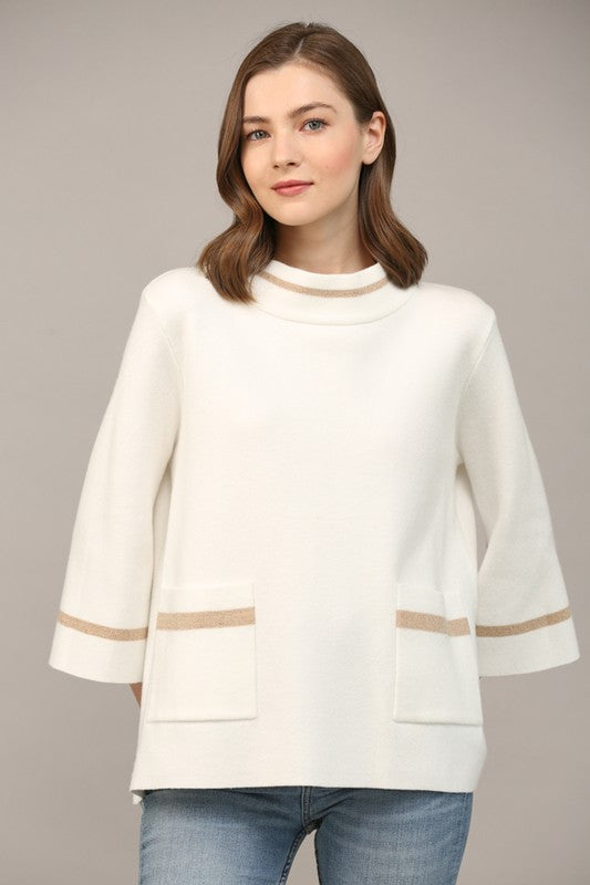 Blair Mock Neck Sweater