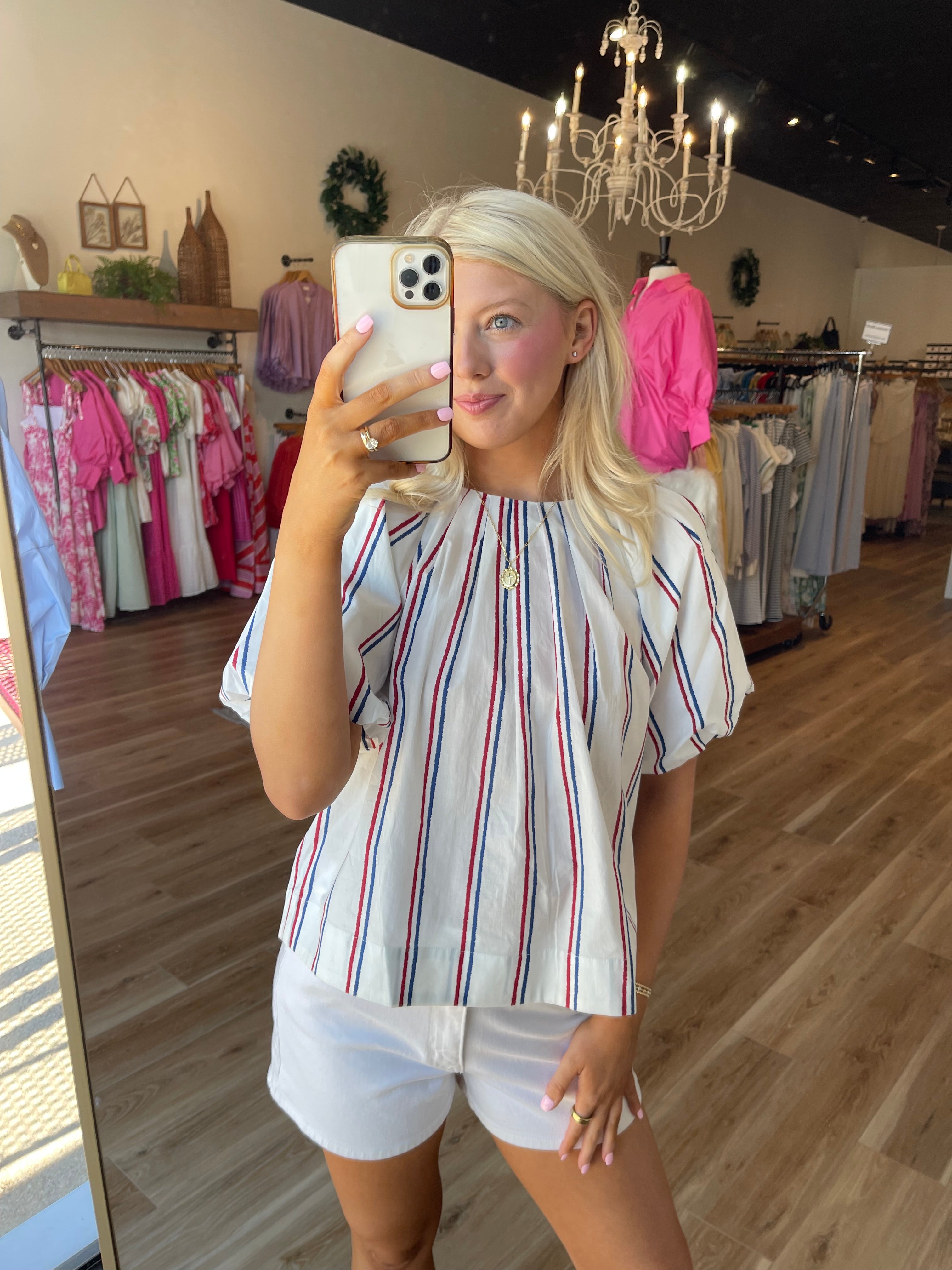 Ruby Striped Top