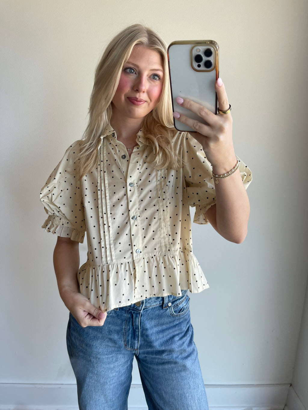 Maggie Polka Dot Blouse