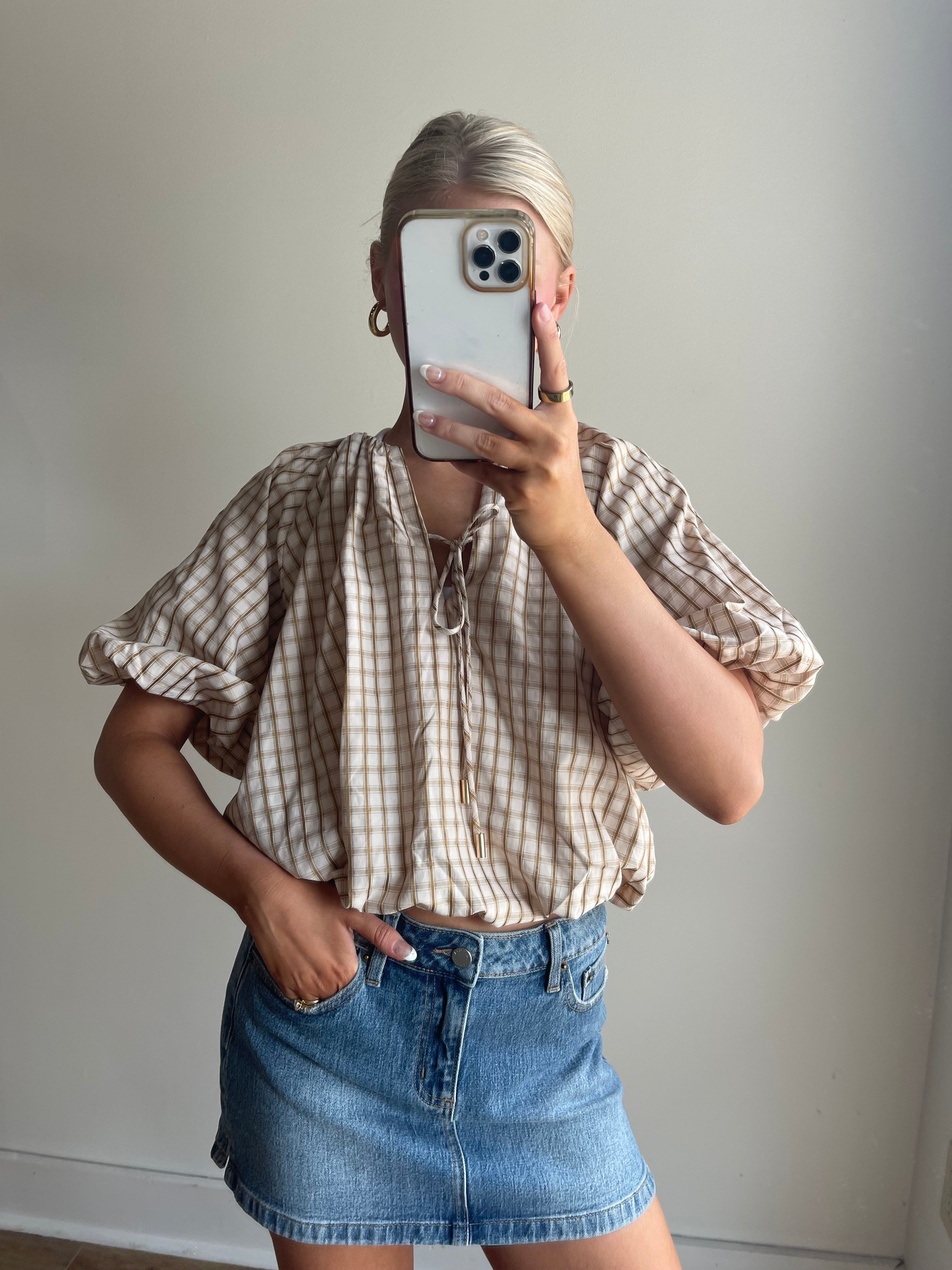 Macy Plaid Blouse