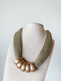 Utica Mesh Beaded Necklace