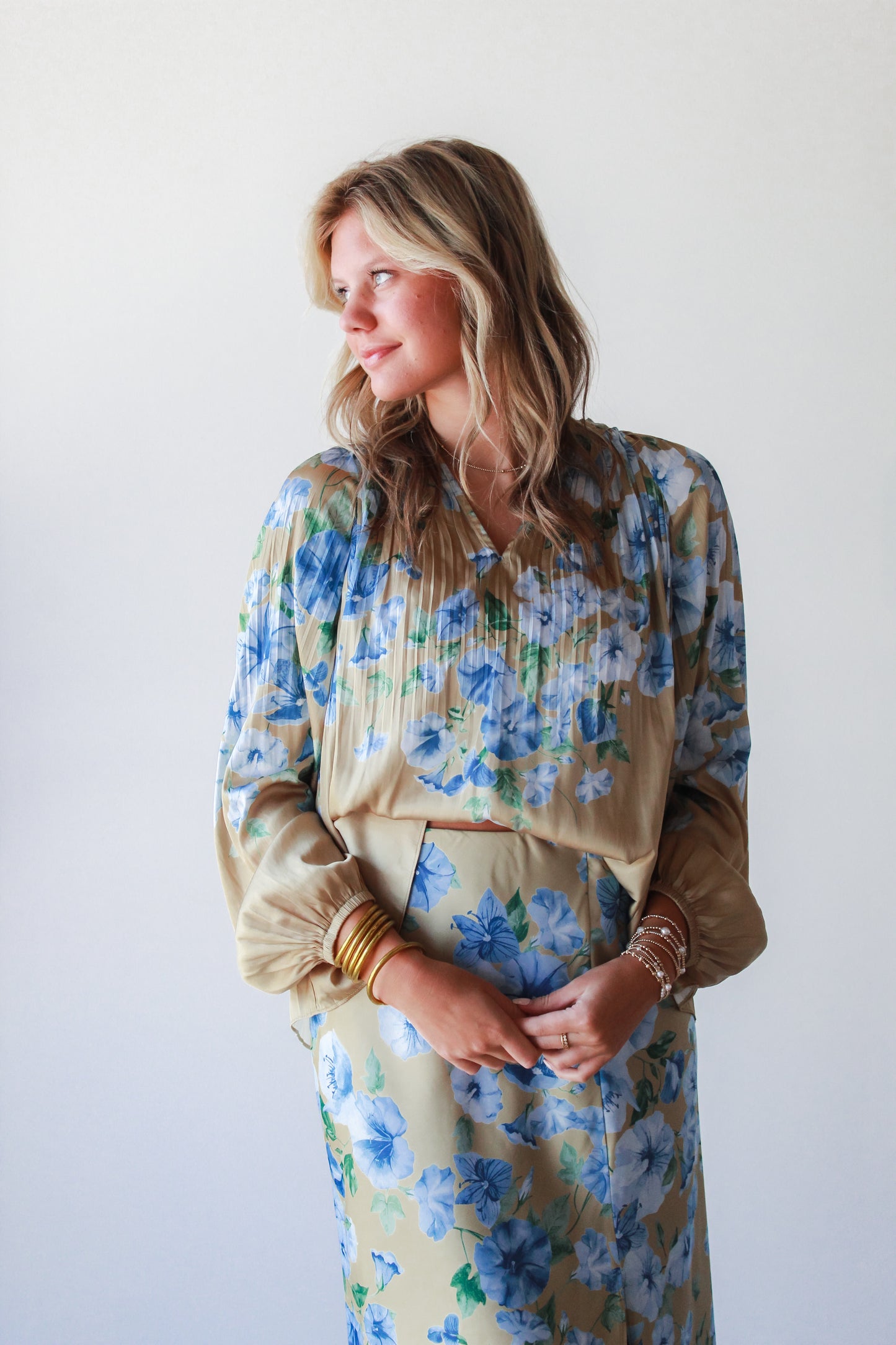 Estelle Pleated Blouse