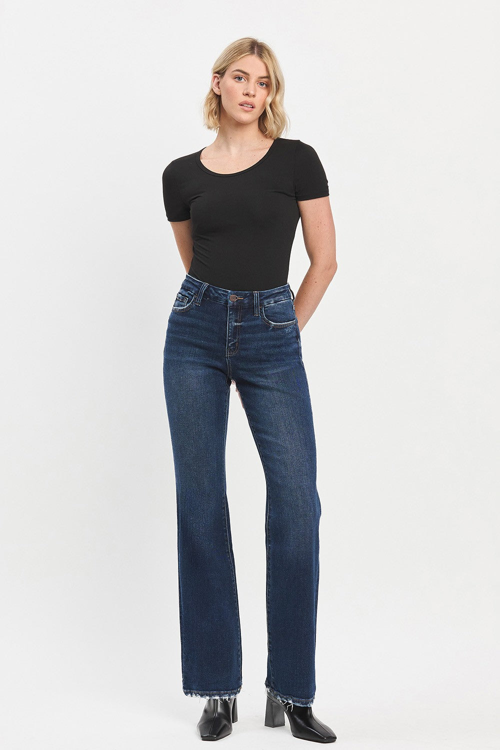 High Rise Relaxed Flare Jeans