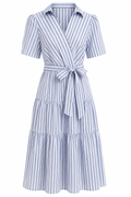 Lara Stripe Midi Dress
