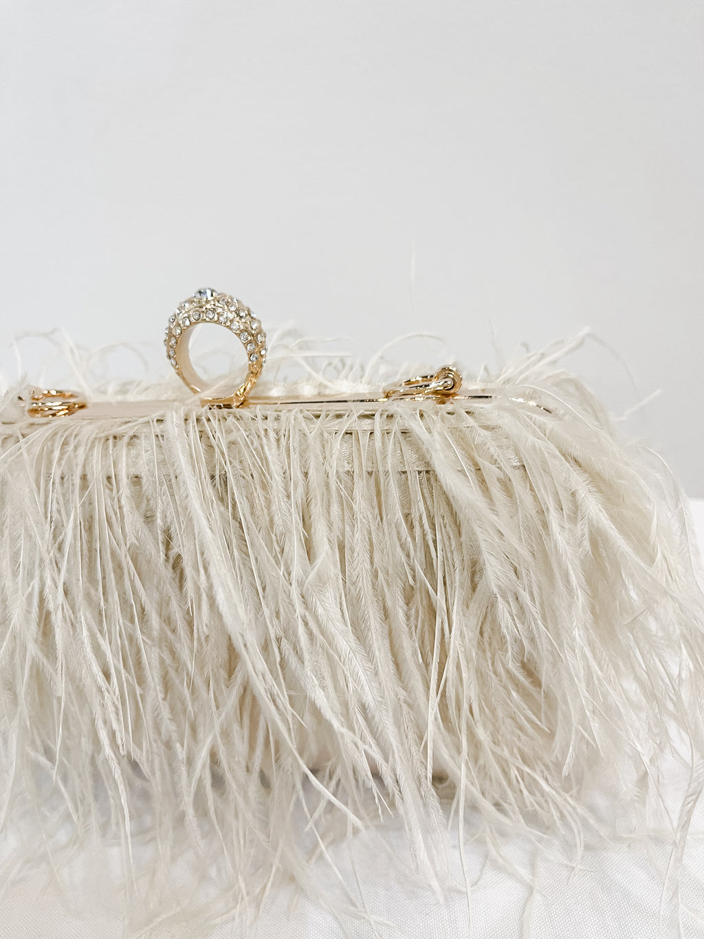 Feather Evening Clutch