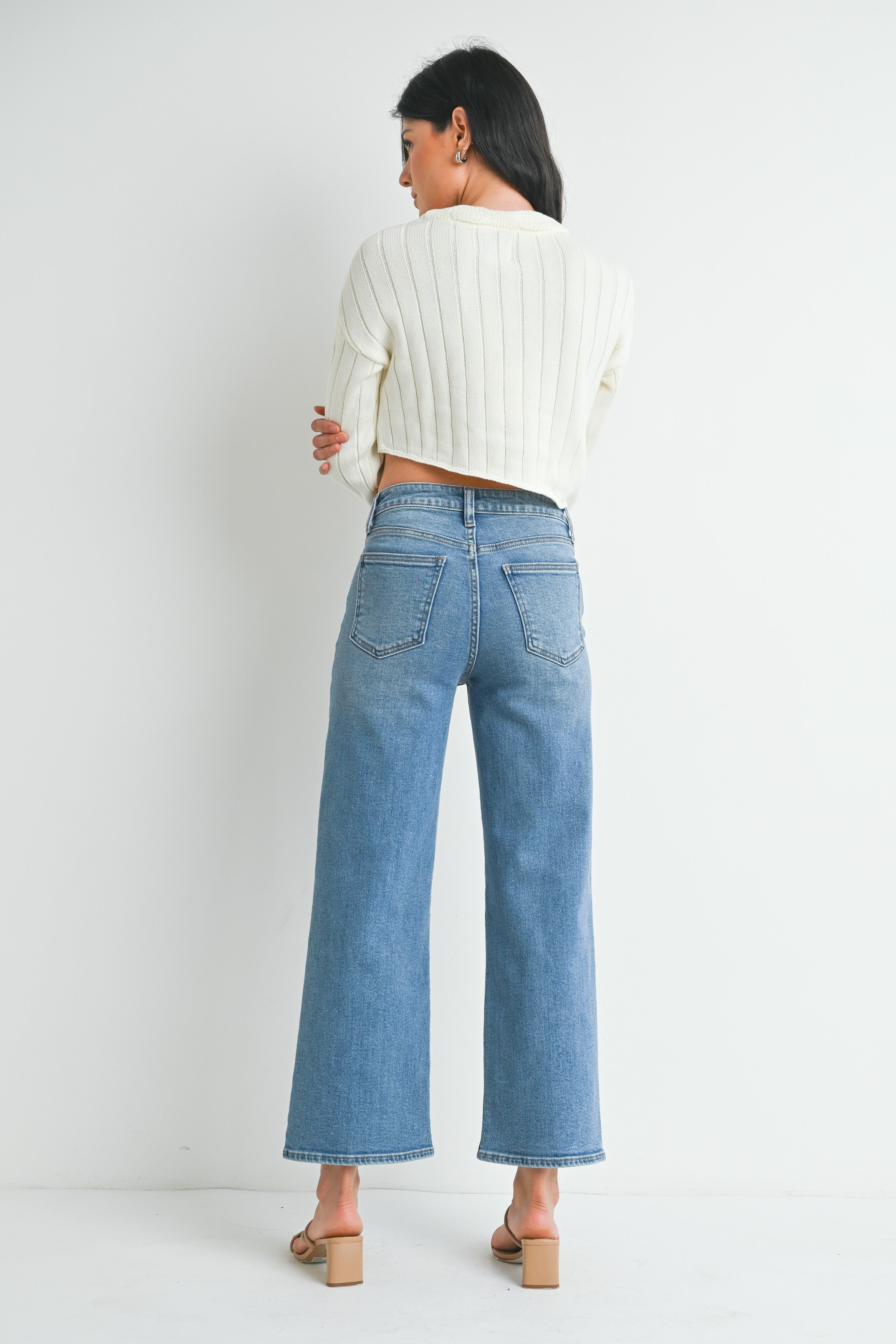 Jessica Slim Wide Leg Jeans