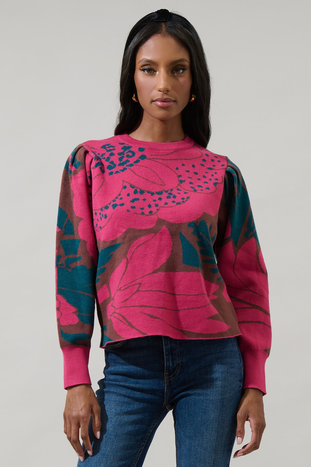 Zinnia Floral Sweater