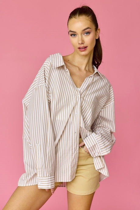 Luna Oversized Stripe Shirt