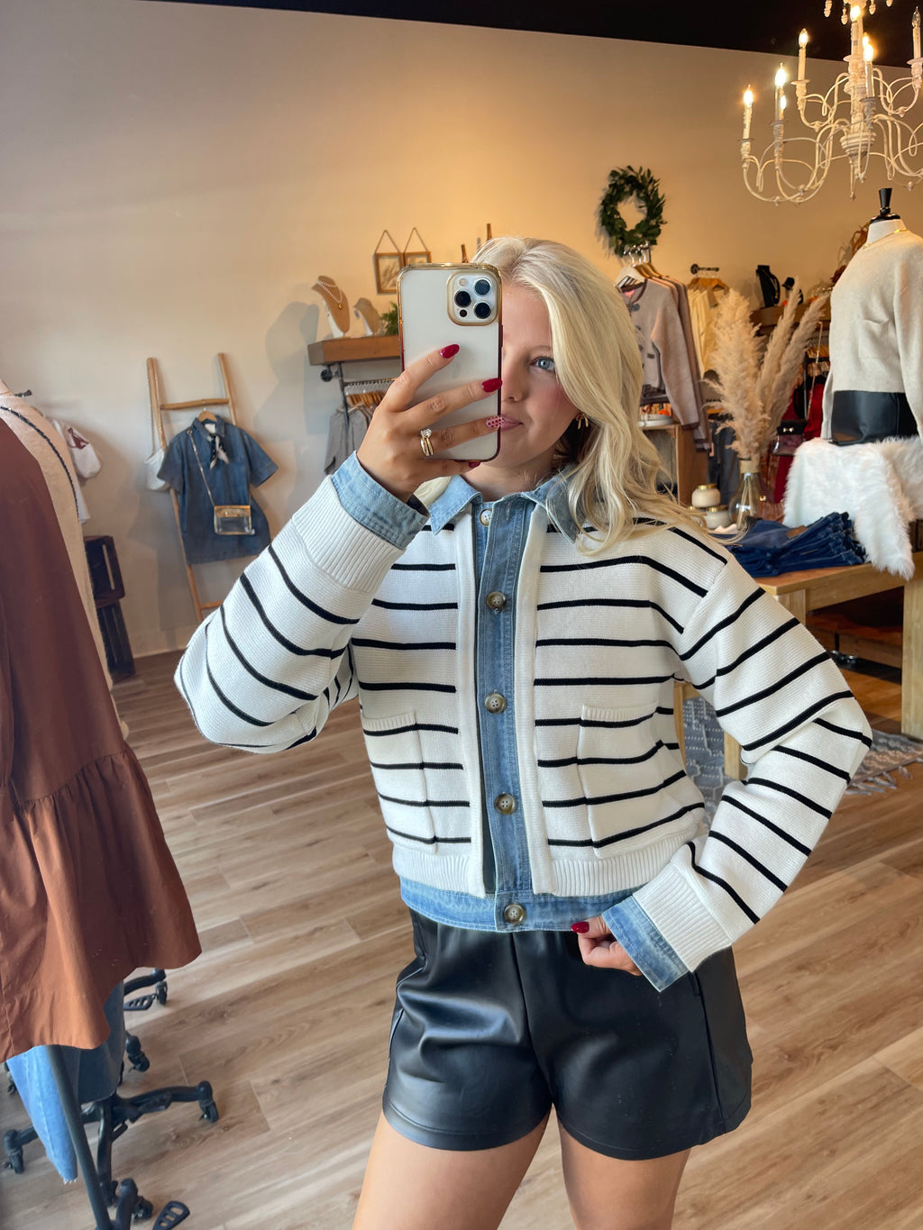 Elloise Striped Cardigan