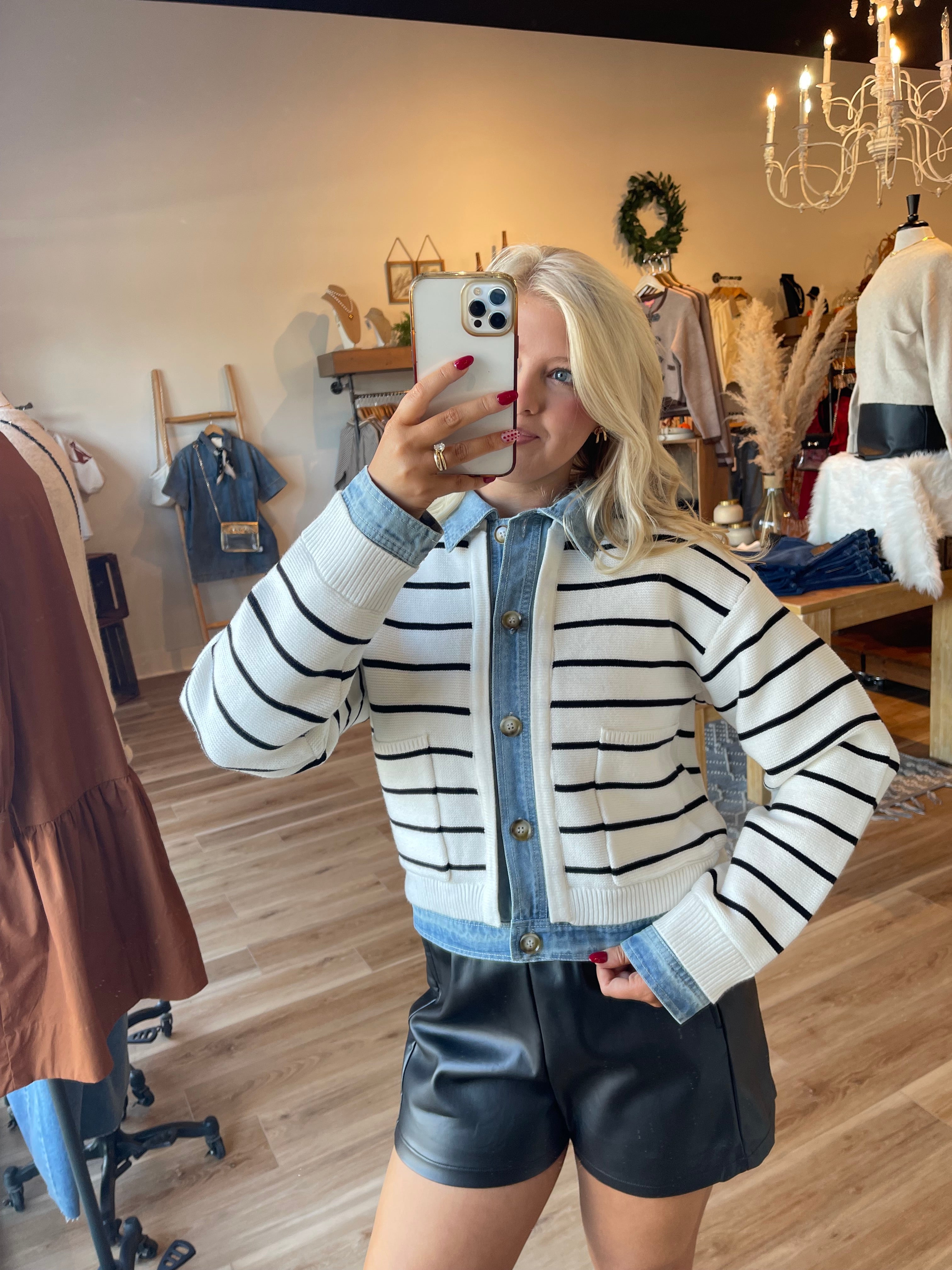 Elloise Striped Cardigan
