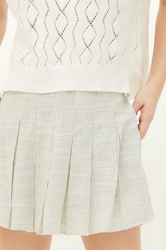 Pamela Pleated Skort