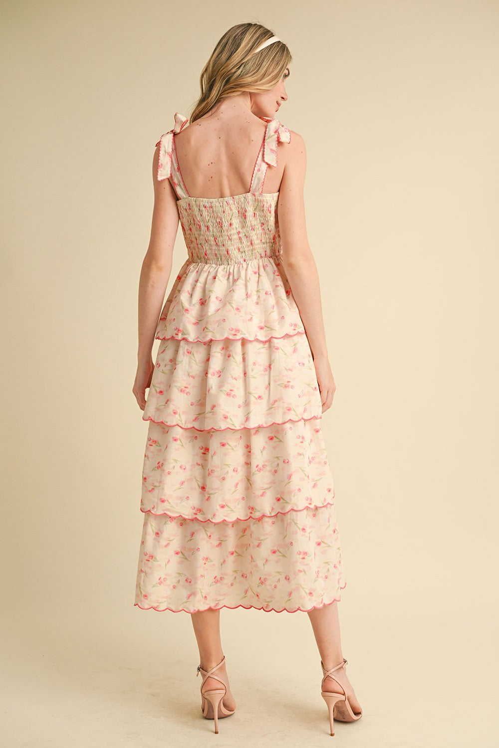 Lindsay Tiered Midi Dress