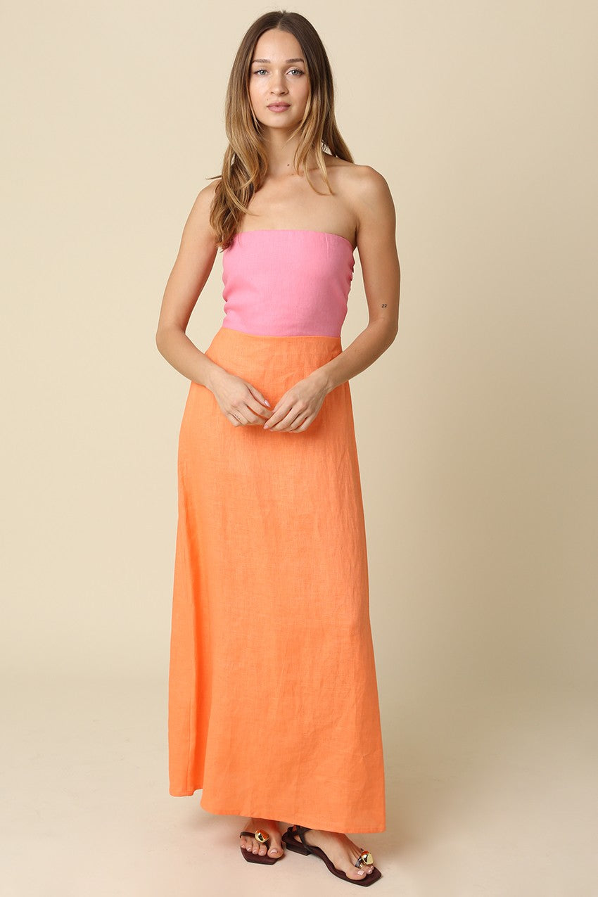 Mei Linen Maxi Dress