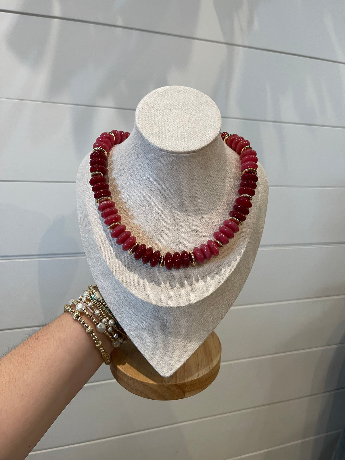Holly Beaded Necklace