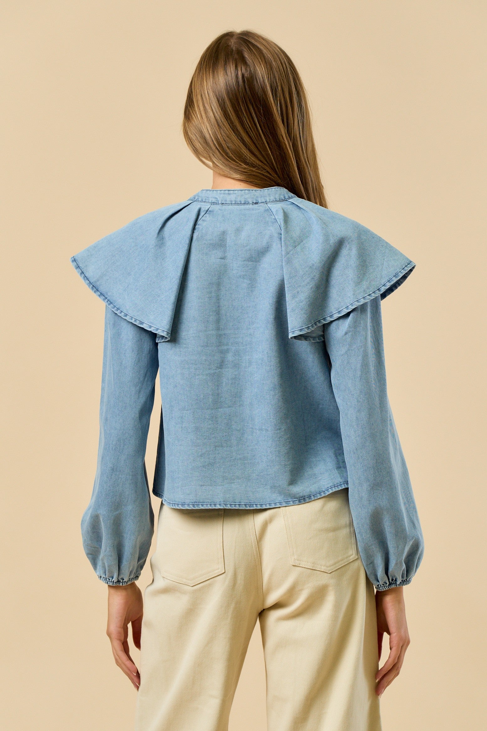 Adeline Denim Blouse
