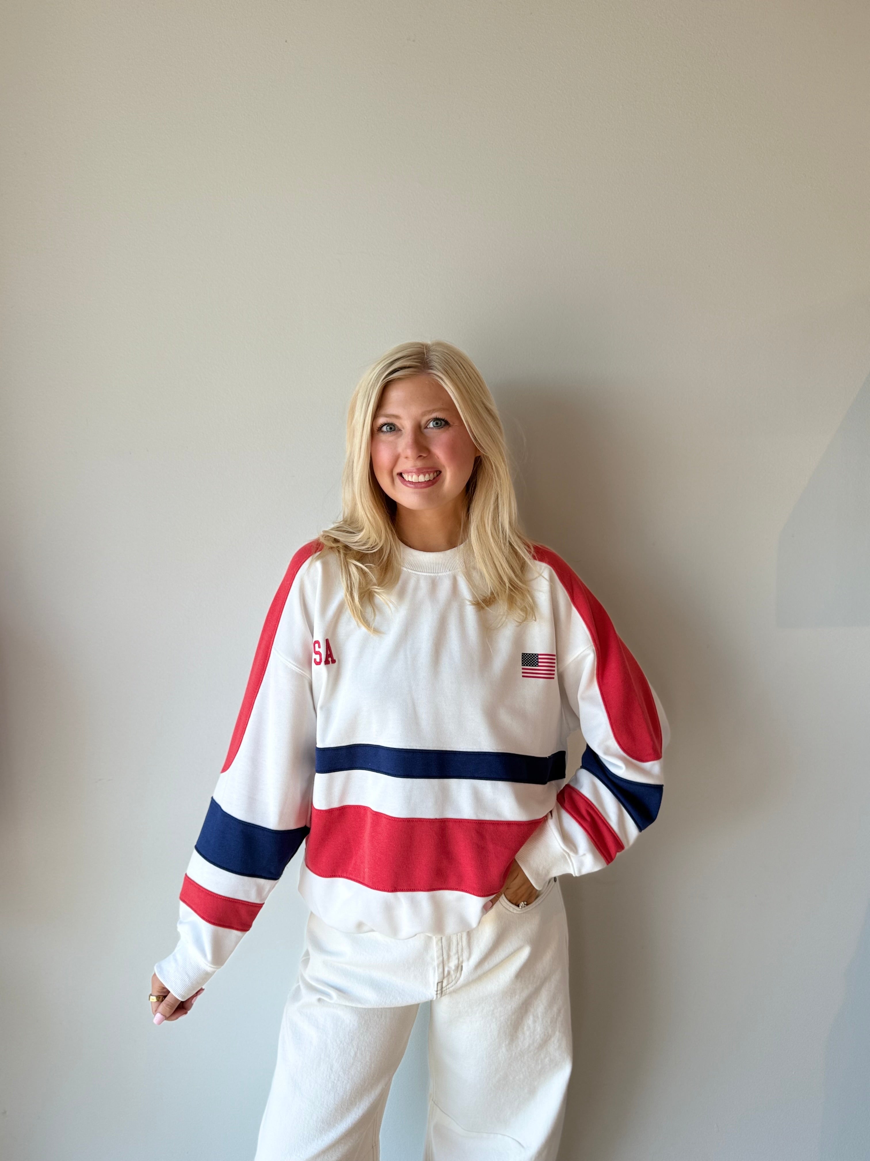 "USA" Oversized Crewneck