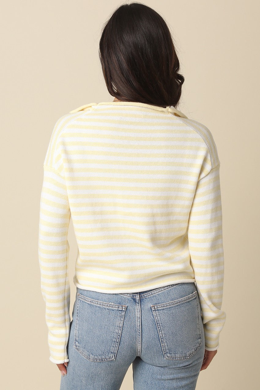 Elina Striped Knit Top
