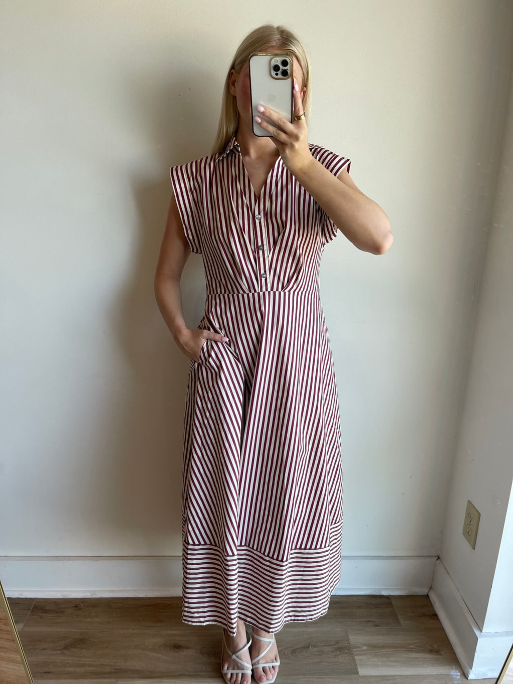 Raven Stripe Midi