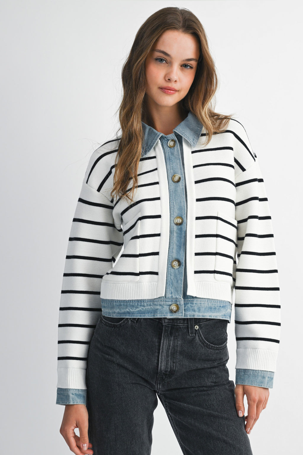 Elloise Striped Cardigan