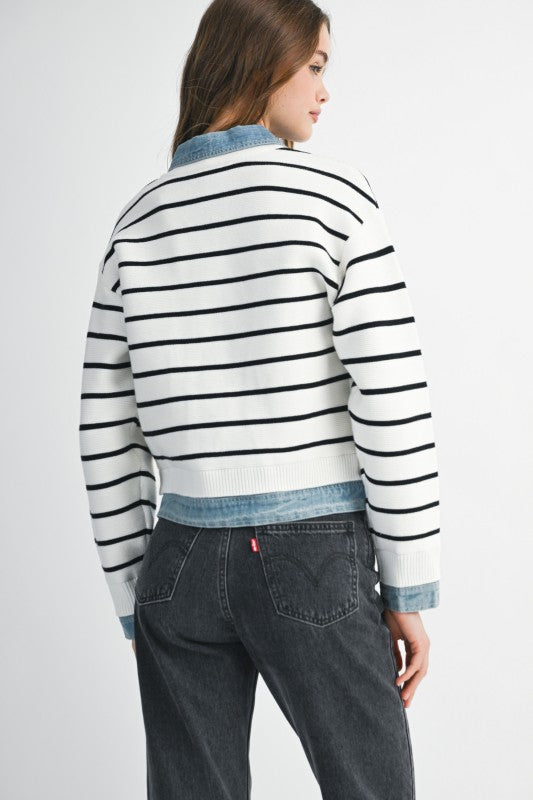 Elloise Striped Cardigan