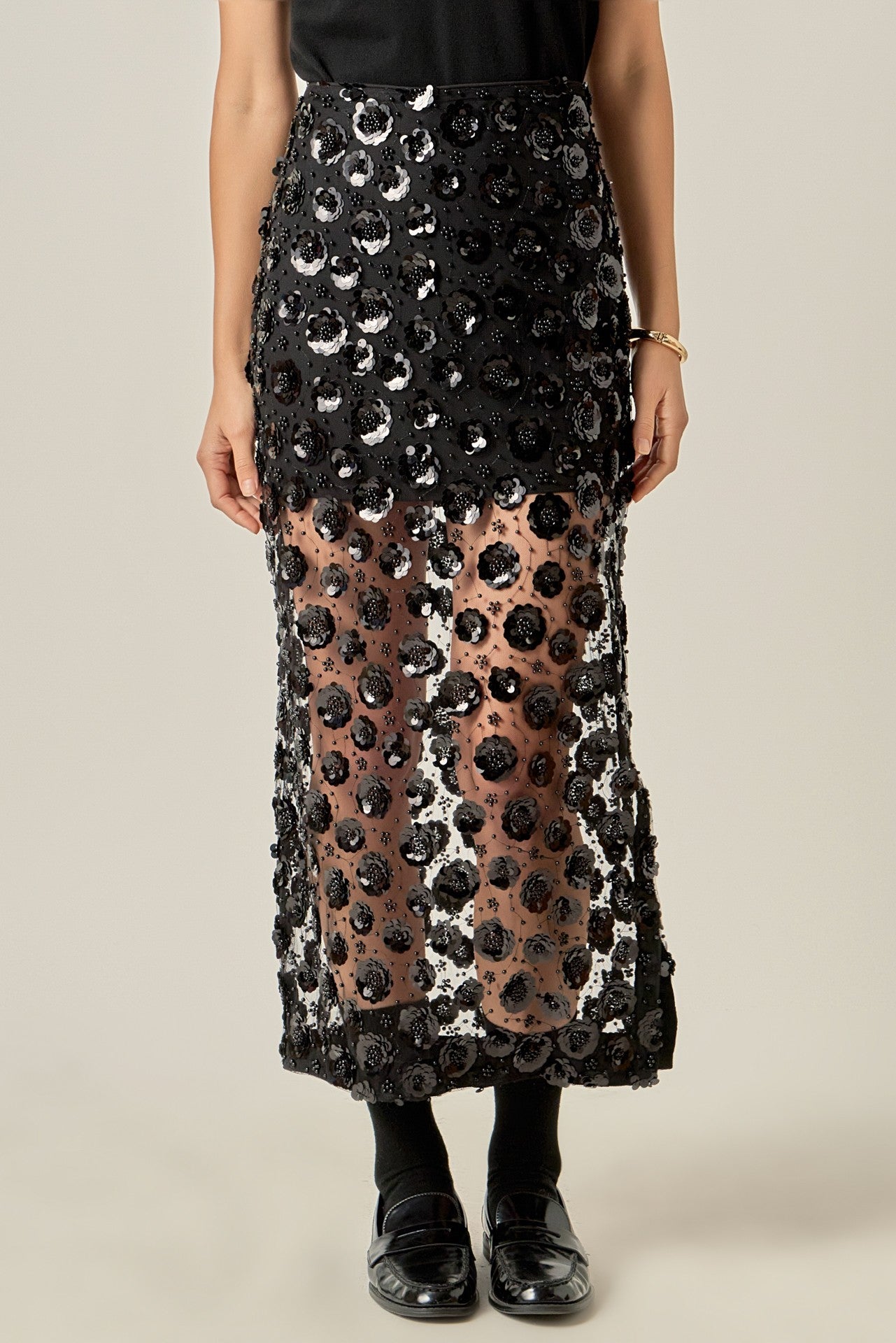 Sierra Sequin Midi Skirt
