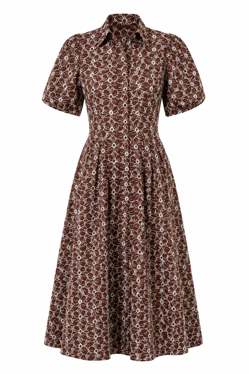 Flora Eyelet Midi Dress