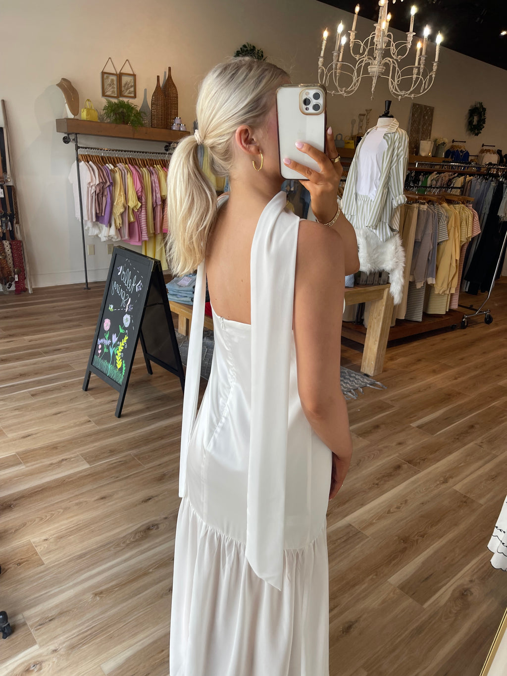 Sutton Maxi Dress with Neck Scarf