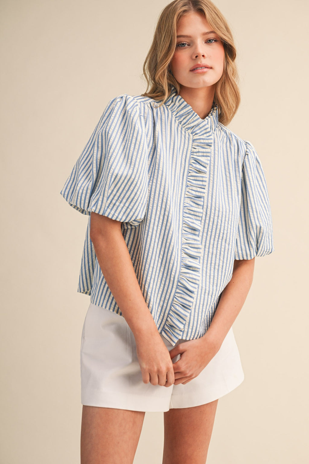 Presleigh Striped Top