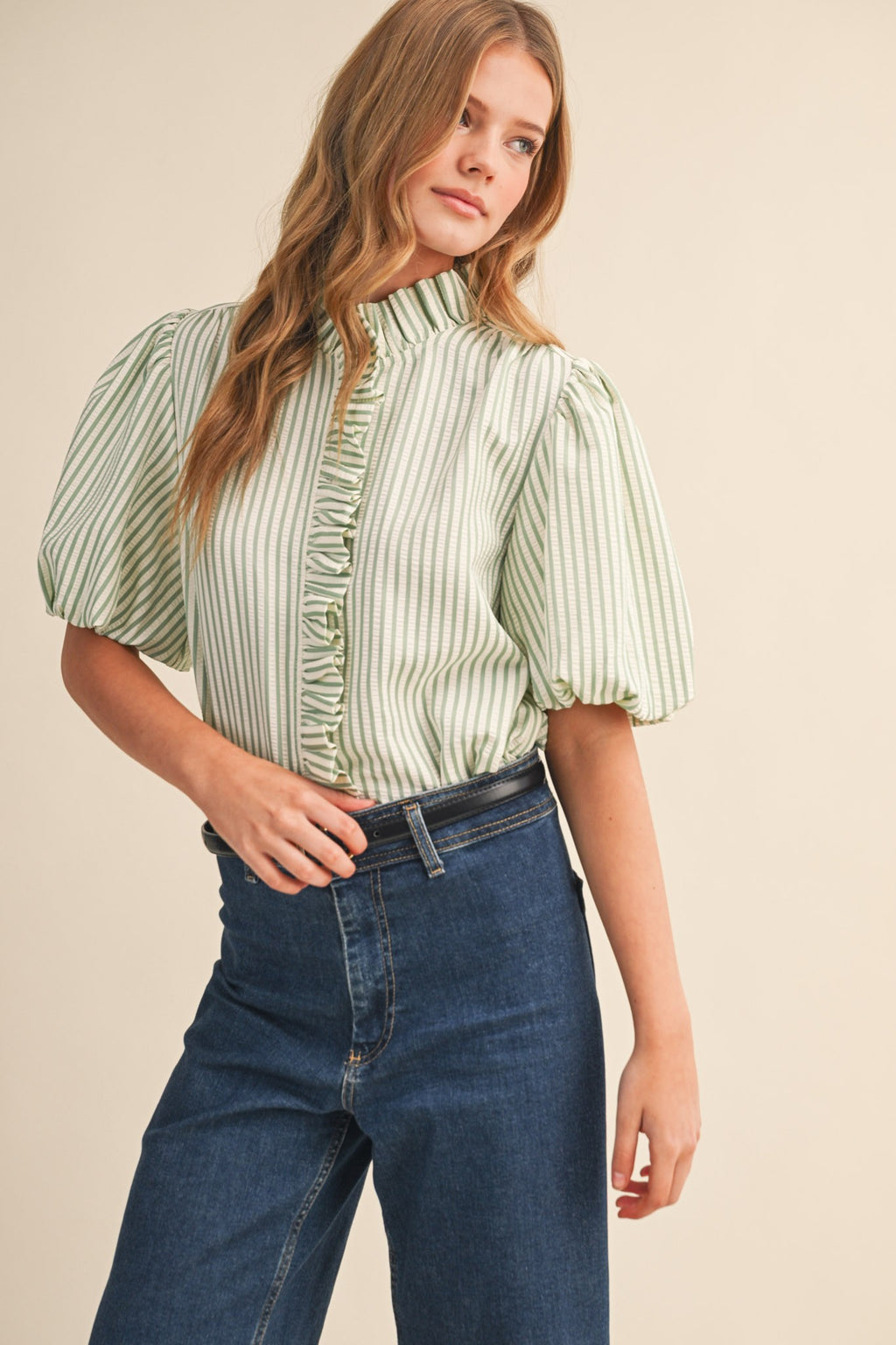 Presleigh Striped Top