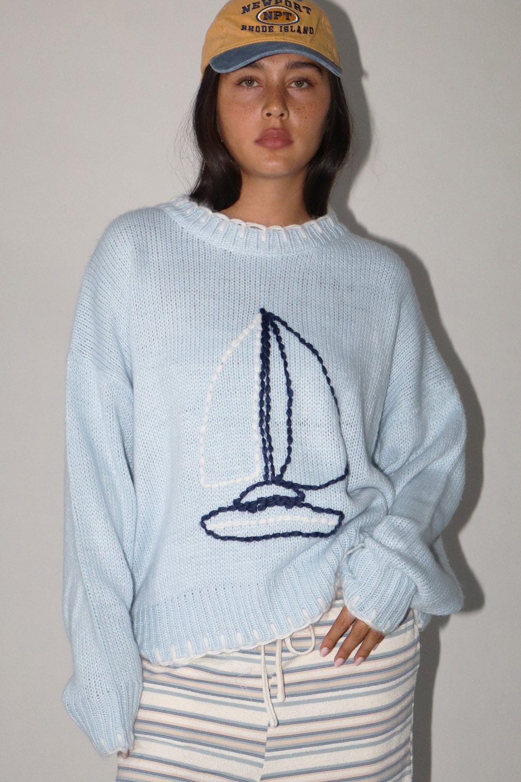 Sailboat Knit Sweater
