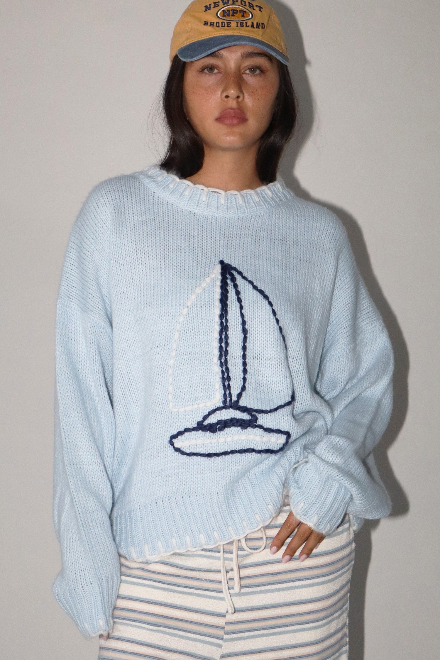 Sailboat Knit Sweater