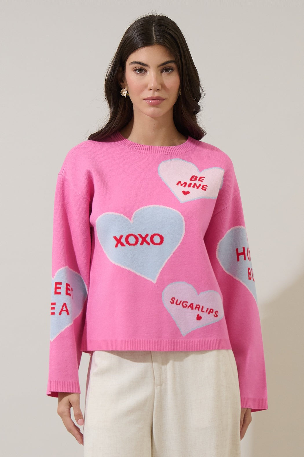 Valeny Candy Heart Sweater