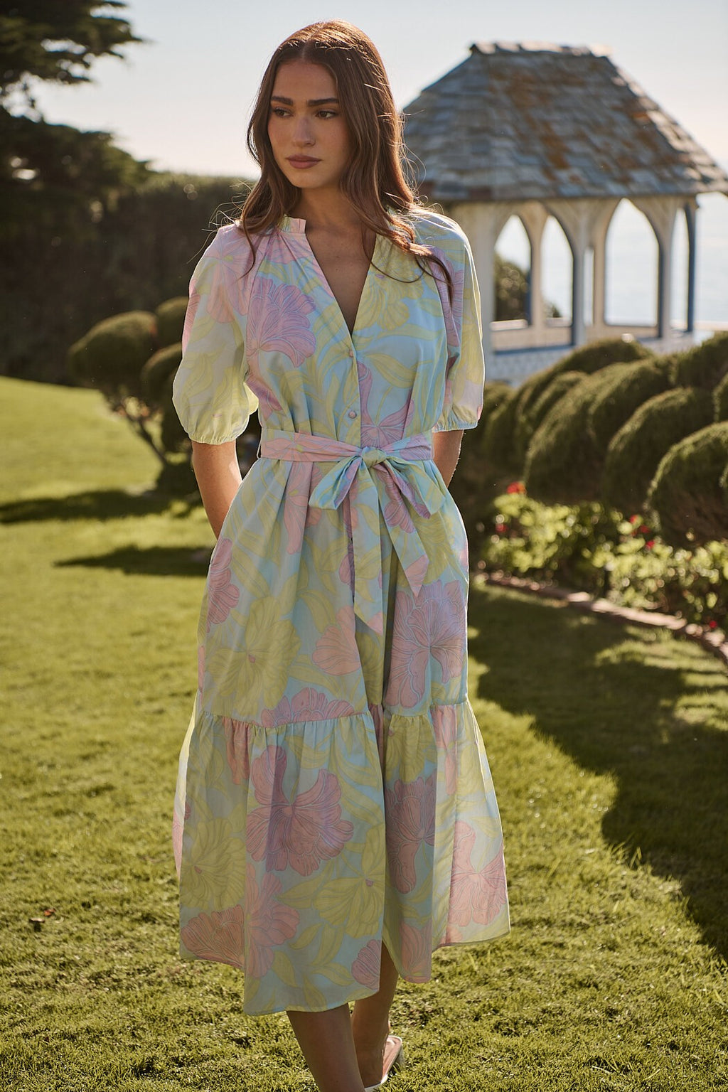 Brisa Floral Midi Dress