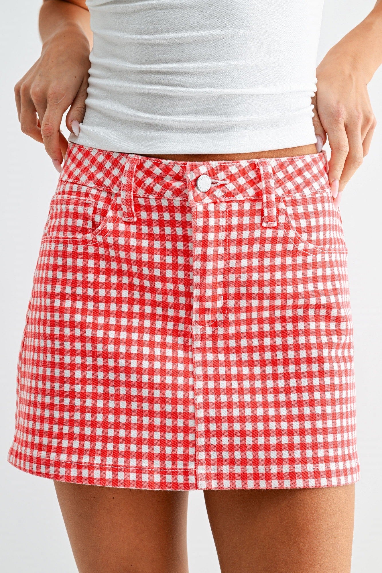 The Micro Mini Skirt - Gingham