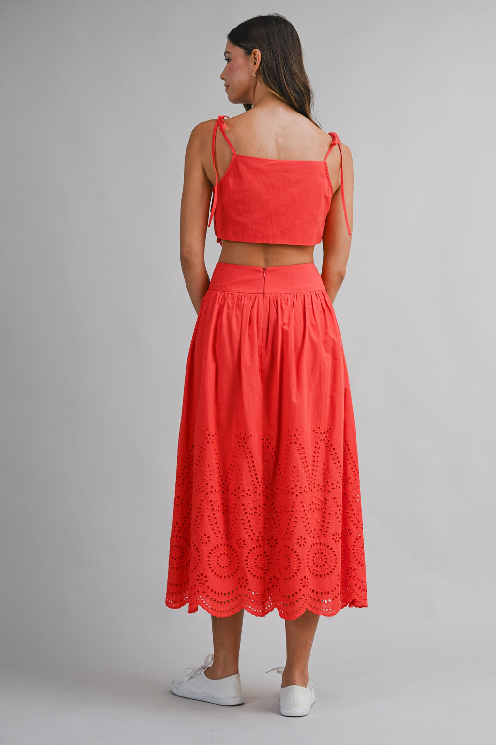 Ashley Eyelet Skirt Set