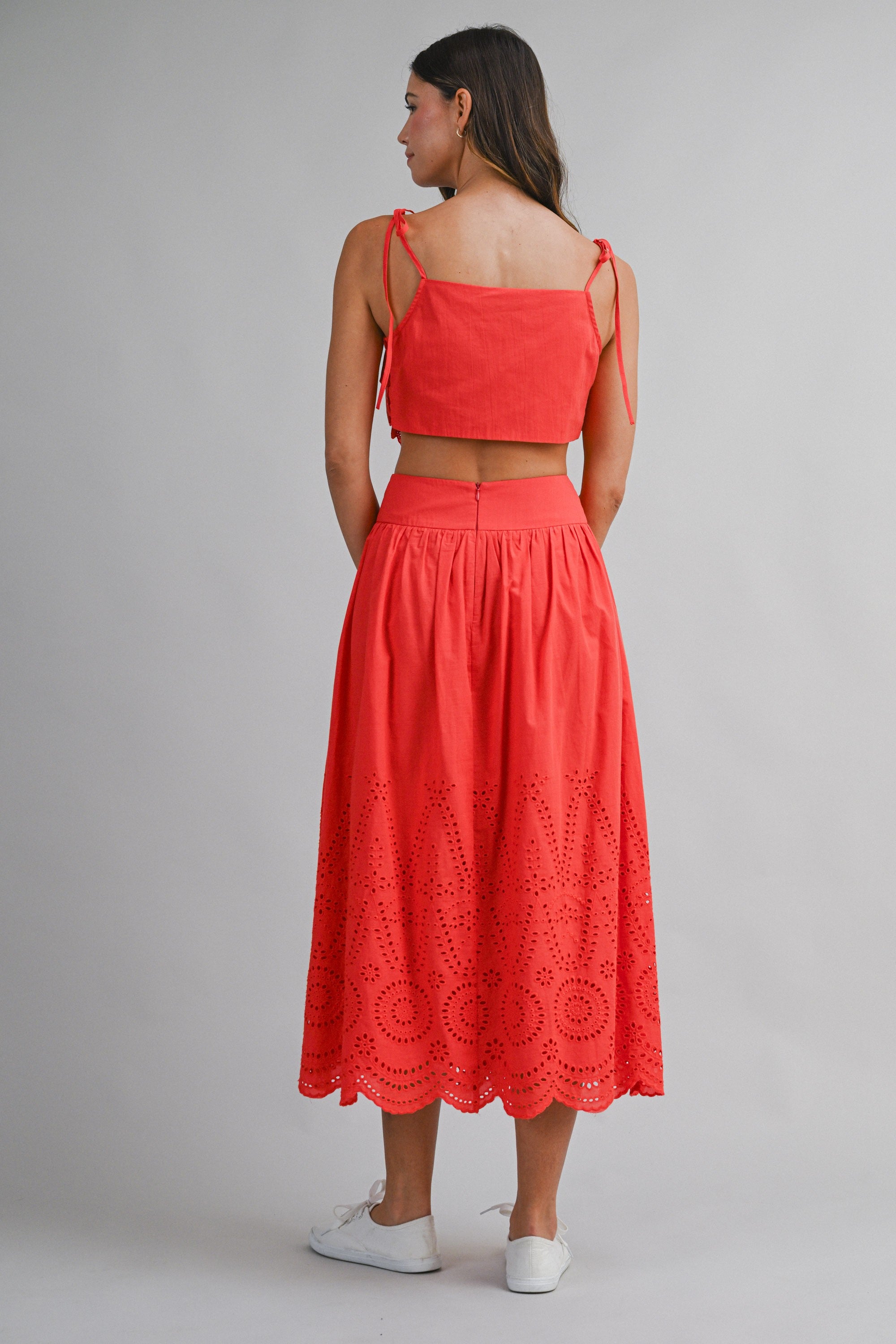 Ashley Eyelet Skirt Set